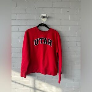 EUC Embroidered University of Utah Champion Sweatshirt. Size large